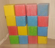 Vintage Wood Building Blocks -