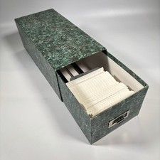Library Card Catalog Box Index