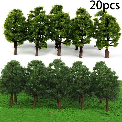 20pcs 8cm trees model - au, train