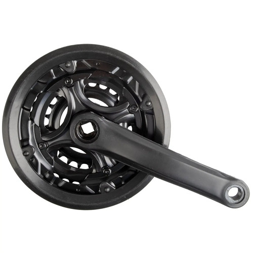 Chainset steel 42t black - steel, 24/34/42t