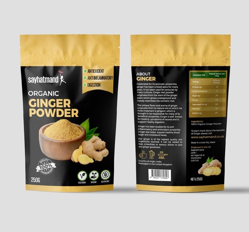 Organic ginger powder - organic,