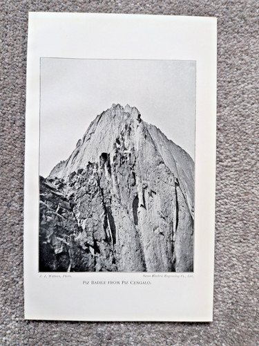 Piz badile from cengalo - piz,