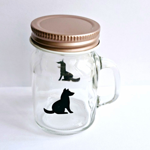 Glass mason drinking jar - glass,