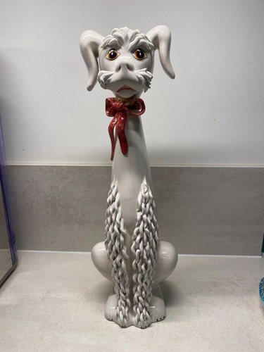 Long neck poodle - dog, figurine