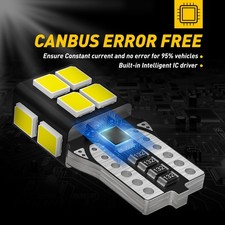 Pair T10 6W 3030 White 12V LED