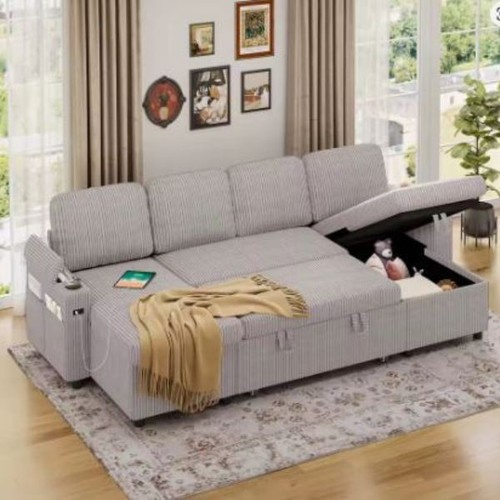 Corner sofa bed shaped - corner, u-shaped