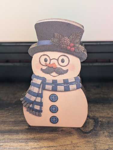 Wooden snowman christmas - wooden,