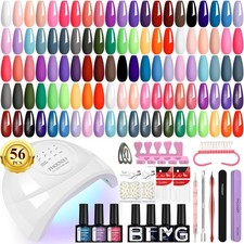 Gel Nail Kit, 36 Colours Gel