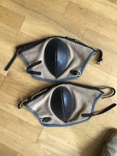 Vintage  Hock Boots, small size  used  on yearling Beige with Blue trim