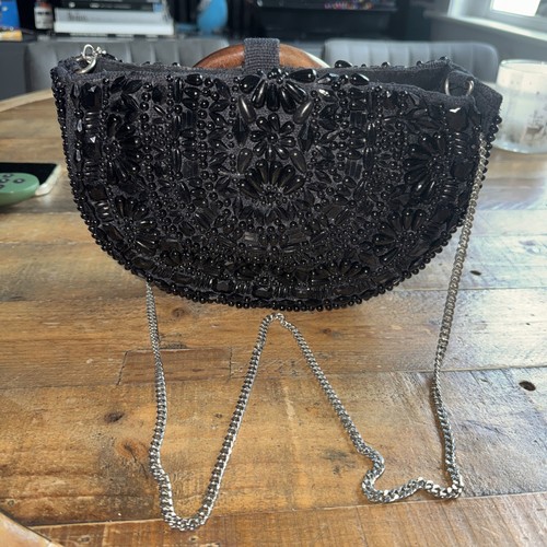 Zara beaded evening bag - bag,, black