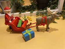 Playmobil Santa With Sleigh And One Reindeer