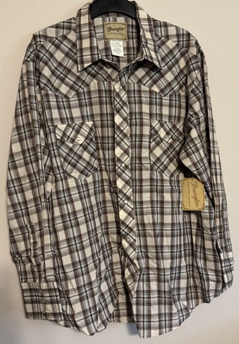 Wrangler pearl snap - pearl, western