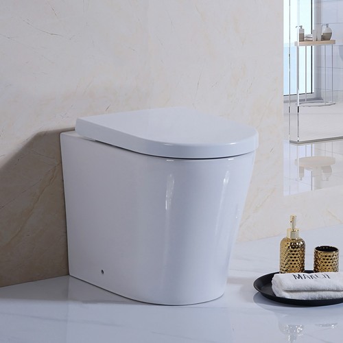 Btw back wall toilet - wall,