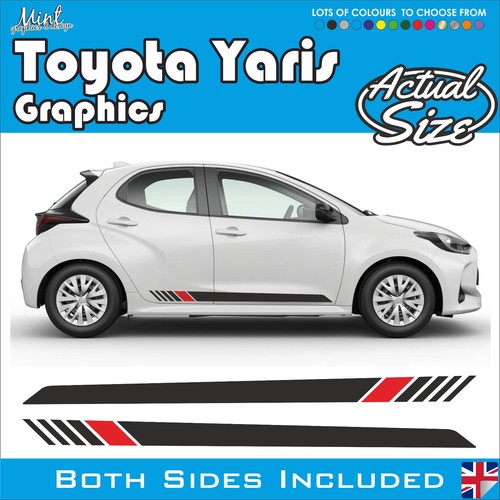 Toyota yaris side stripes - toyota,