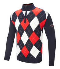 Cutter & Buck Drytec Argyle 1/2 Zip Sweater / Sizes: Medium & Large