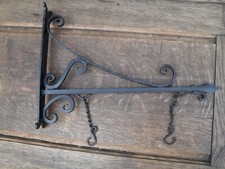 Gothic wrought iron sign hanging bracket iron shop church sign wall brackets 16Z