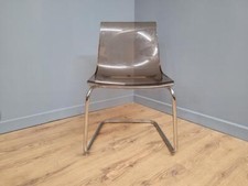 Mid Century Styled Plastic And Chrome Tobias Chair Designed by Carl Ojerstam