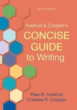 College Text Book Concise Guide to Writing 6th Edition  By Alexlrod & Cooper