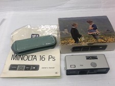 Minolta 16-PS Subminiature Spy Film Camera – Boxed w/ Manual & Case