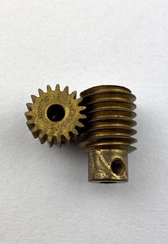 Meccano brass worm pinion - meccano,