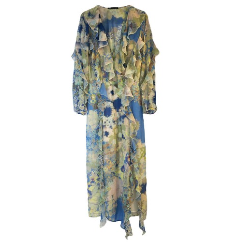 Zara blue and green frilly - zara,