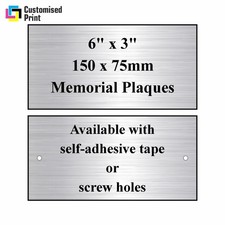 Engraved Sign Memorial Plaque