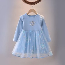 Kids Girls Elsa Princess Dress