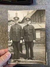 1940 dated Police Con stables or Prison Guard photo WW2 era very nice and clear