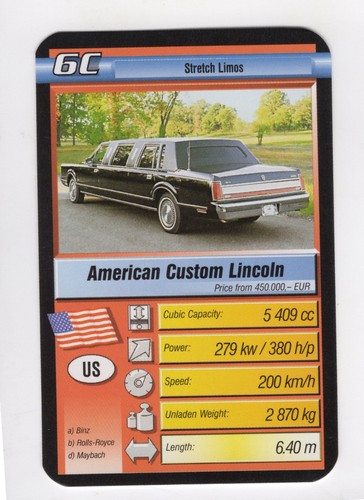 Top trumps stretch limos - top,