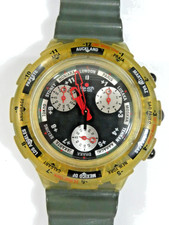 A Rare 1998 Swatch Scuba AquaChrono SBN109 CITY CONTROL, Working, VGood Cond