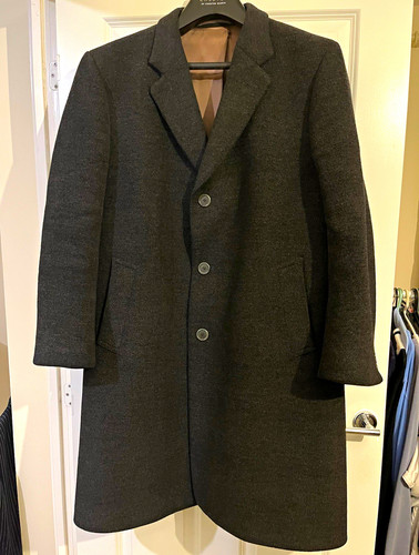 Crombie men wool overcoat - wool,
