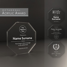 Personalised Octagon Glass