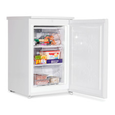 55cm Undercounter Freezer with Adjustable Thermostat, 85L, White - Baridi