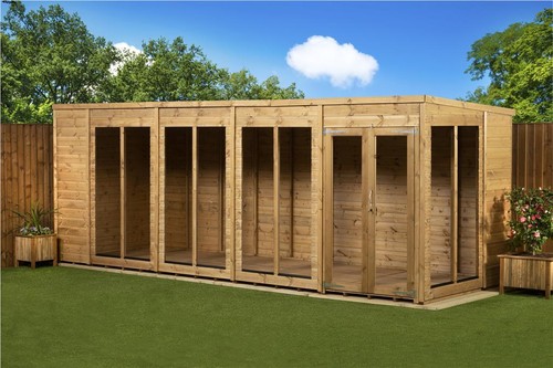 Empire pent summerhouse - pent, wooden
