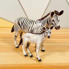 AAA ELC Family of zebra Animal Figure Toy Model Vintage