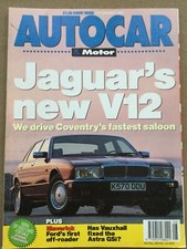 Autocar Magazine - 24 February 1993 - Audi 80 2.6, Westfield ZEi, Jaguar V12