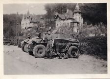 Original WW2 Photo Humber scout cars Germany 1945 51st Highland Division 