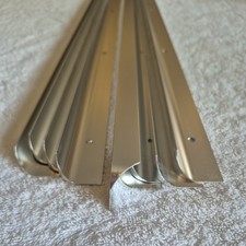 Worktop, Corner joint  Strips 30mm  Shiny Silver. New.