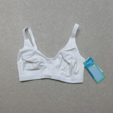Sloggi Ever Ease Soft Bra White Size M Plus Organic Cotton Comfortable Fit
