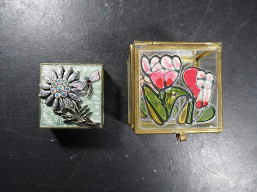 Vintage enamel floral - vintage,