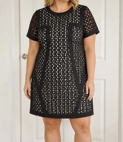 Next black white knee length - ,