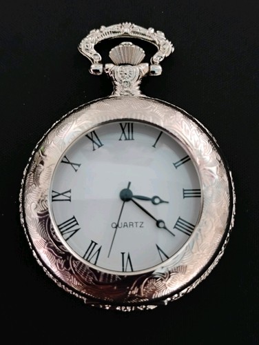 Silver plated pocket watch - plated,