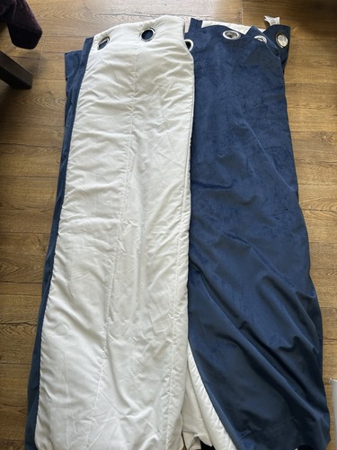 Navy velvet eyelet - velvet,