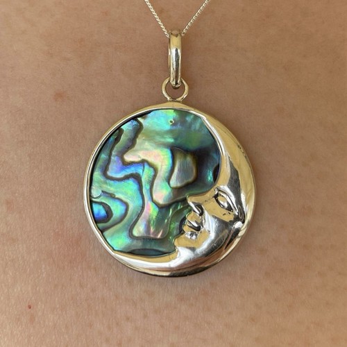 Abalone shell moon face - shell,