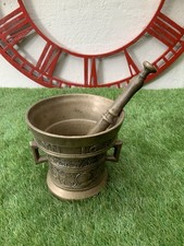 Vintage Brass Mortar And