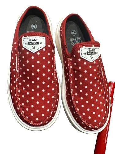 Red white polka - dot, on