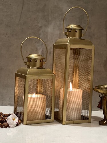 Iron candle tealight holder - iron,