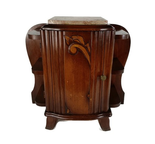 Art deco side cabinet display - side,