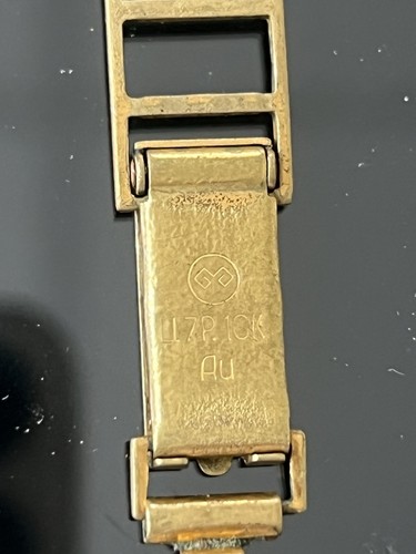 Solid 10k gold watch - solid, strap