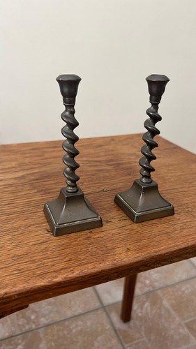 Antique pair english brass - antique,